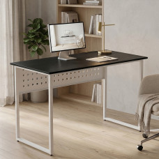 Стол письменный Майк Ferrum-decor 75x140x70 Белый металл ДСП Каштан Арвадонна 32 мм (FRD-108295)