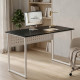 Стол письменный Майк Ferrum-decor 75x140x70 Белый металл ДСП Каштан Арвадонна 32 мм (FRD-108295) - фото 1