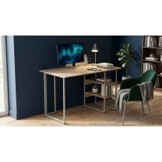 Стол письменный Кевин Ferrum-decor 75x100x60 Серый металл ДСП Дуб Кремона Торро 16 мм (FRD-108155)