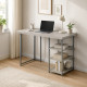 Стол письменный Кевин Ferrum-decor 75x120x70 Серый металл ДСП Кашемир 32 мм (FRD-108146) - фото 8