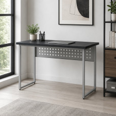 Стол письменный Майк Ferrum-decor 75x100x60 Серый металл ДСП Каштан Арвадонна 32 мм (FRD-108266)