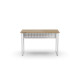 Стол письменный Майк Ferrum-decor 75x100x60 Белый металл ДСП Дуб Евок Прибрежный 16 мм (FRD-108226) - фото 6