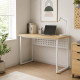 Стол письменный Майк Ferrum-decor 75x100x60 Белый металл ДСП Дуб Кремона Торро 32 мм (FRD-108337) - фото 1