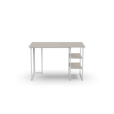 Стол письменный Кевин Ferrum-decor 75x140x70 Белый металл ДСП Кашемир 16 мм (FRD-108148)