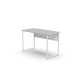 Стол письменный Майк Ferrum-decor 75x100x60 Белый металл ДСП Кашемир 16 мм (FRD-108298) - фото 5
