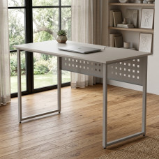 Стол письменный Майк Ferrum-decor 75x140x70 Серый металл ДСП Кашемир 16 мм (FRD-108329)