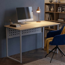 Стол письменный Майк Ferrum-decor 75x120x70 Серый металл ДСП Дуб Кремона Торро 16 мм (FRD-108359)