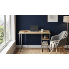 Стол письменный Кевин Ferrum-decor 75x120x70 Серый металл ДСП Дуб Кремона Торро 16 мм (FRD-108179)
