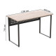 Стол письменный Майк Ferrum-decor 75x120x60 Белый металл ДСП Дуб Кремона Торро 16 мм (FRD-108340) - фото 4