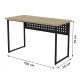 Стол письменный Майк Ferrum-decor 75x120x70 Черный металл ДСП Дуб Кремона Торро 32 мм (FRD-108360) - фото 2