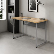 Стол письменный Майк Ferrum-decor 75x100x60 Серый металл ДСП Дуб Евок Прибрежный 32 мм (FRD-108230)