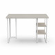 Стол письменный Кевин Ferrum-decor 75x140x70 Белый металл ДСП Кашемир 32 мм (FRD-108151) - фото 5