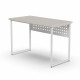Стол письменный Майк Ferrum-decor 75x100x60 Белый металл ДСП Кашемир 32 мм (FRD-108301) - фото 8