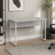 Стол письменный Майк Ferrum-decor 75x100x60 Белый металл ДСП Кашемир 32 мм (FRD-108301) - фото 4