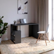 Cтіл письмовий з полицями М-ЗОН Джеко 1200/3 Антрацит (MZN-031024)