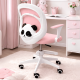 Крісло обертове дитяче з підставкою для ніг PERFECT KIDS PANDA PINK Perfect Home Рожевий (PFH-092111) - фото 1