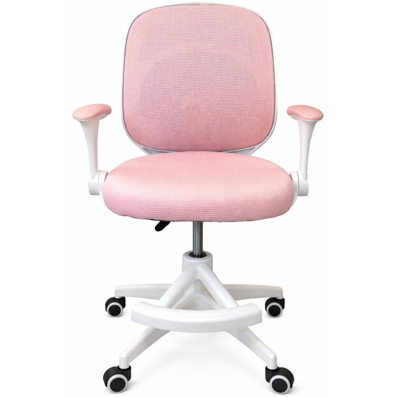 Крісло обертове дитяче з підставкою для ніг PERFECT KIDS PANDA PINK Perfect Home Рожевий (PFH-092111)