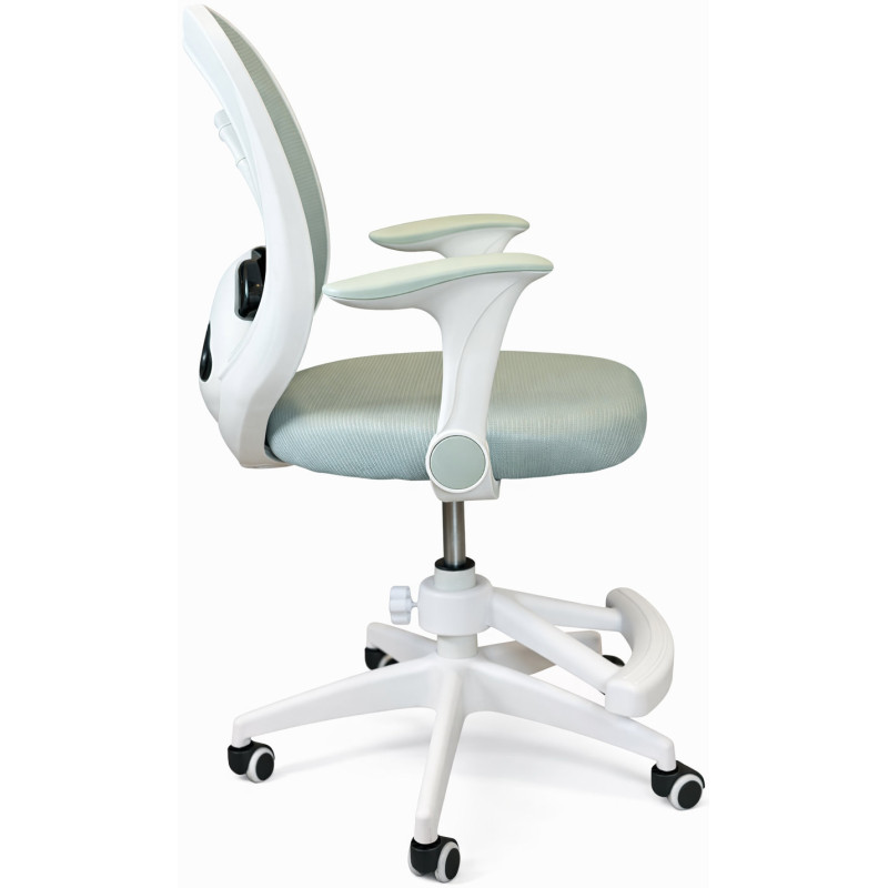 Крісло обертове дитяче з підставкою для ніг PERFECT KIDS PANDA GREEN Perfect Home Зелений (PFH-092112)