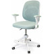 Крісло обертове дитяче з підставкою для ніг PERFECT KIDS PANDA GREEN Perfect Home Зелений (PFH-092112) - фото 4