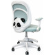 Крісло обертове дитяче з підставкою для ніг PERFECT KIDS PANDA GREEN Perfect Home Зелений (PFH-092112) - фото 8