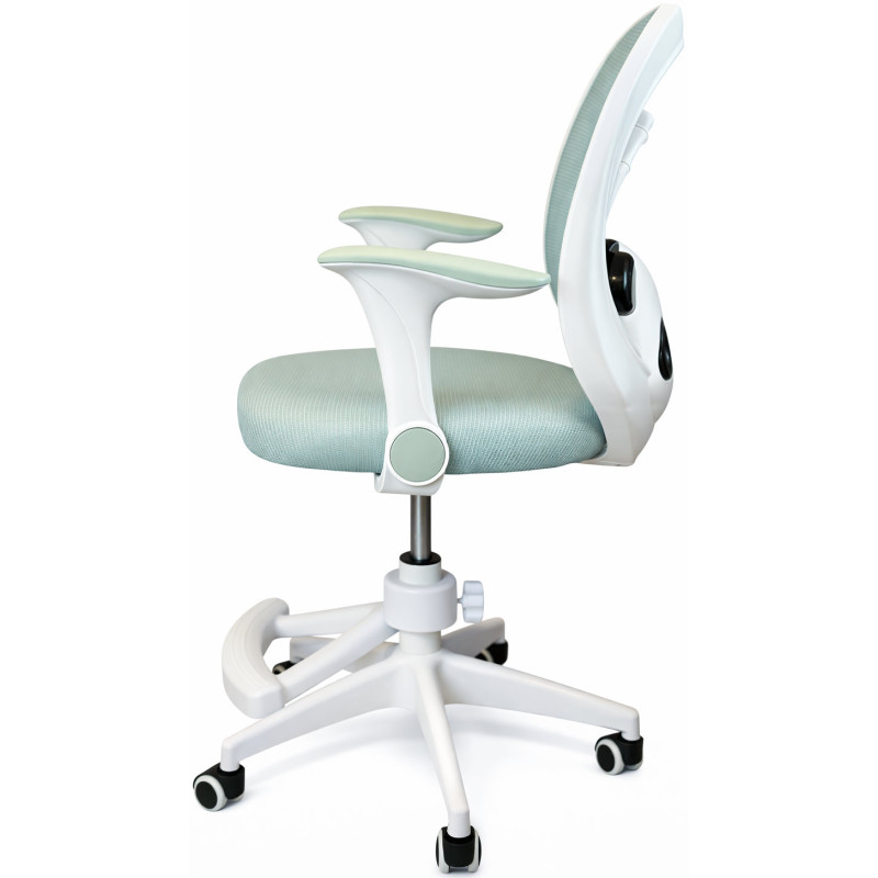 Крісло обертове дитяче з підставкою для ніг PERFECT KIDS PANDA GREEN Perfect Home Зелений (PFH-092112)