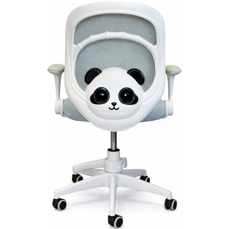 Крісло обертове дитяче з підставкою для ніг PERFECT KIDS PANDA GREEN Perfect Home Зелений (PFH-092112)