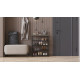 Полка для обуви Слайм 4 Ferrum-decor 820x630x260 Черный металл ДСП Дуб Сан-Марино 16 мм (FRD-106839) - фото 9
