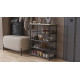 Полка для обуви Слайм 4 Ferrum-decor 820x630x260 Черный металл ДСП Дуб Сан-Марино 16 мм (FRD-106839) - фото 5