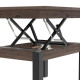 Стол-трансформер БАТТЕРФЛАЙ Металл Орех макадамия/Черный (NEM-121026) - фото 4