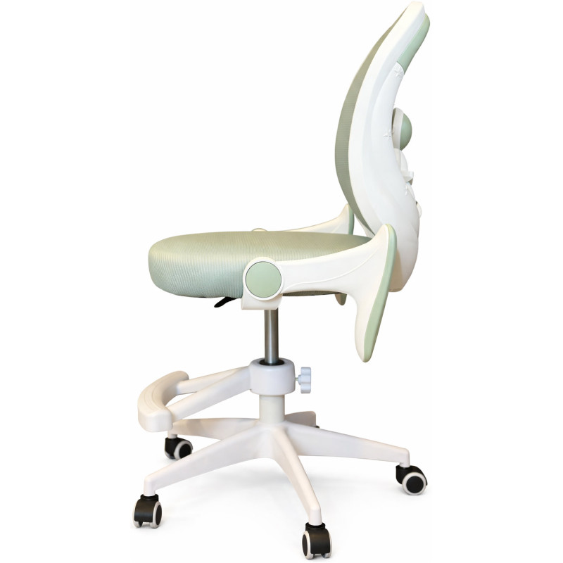Крісло обертове дитяче з підставкою для ніг PERFECT KIDS ASTRONAUT GREEN Perfect Home Зелений (PFH-092114)