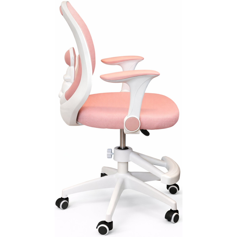 Крісло обертове дитяче з підставкою для ніг PERFECT KIDS ASTRONAUT PINK Perfect Home Рожевий (PFH-092115)