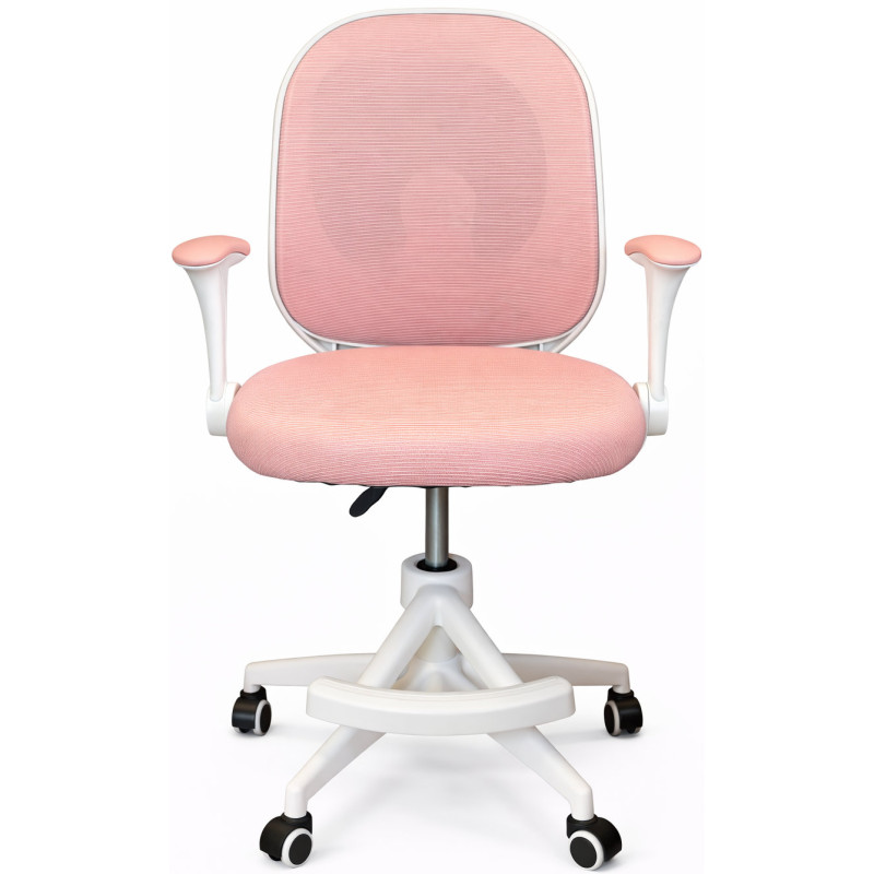 Крісло обертове дитяче з підставкою для ніг PERFECT KIDS ASTRONAUT PINK Perfect Home Рожевий (PFH-092115)