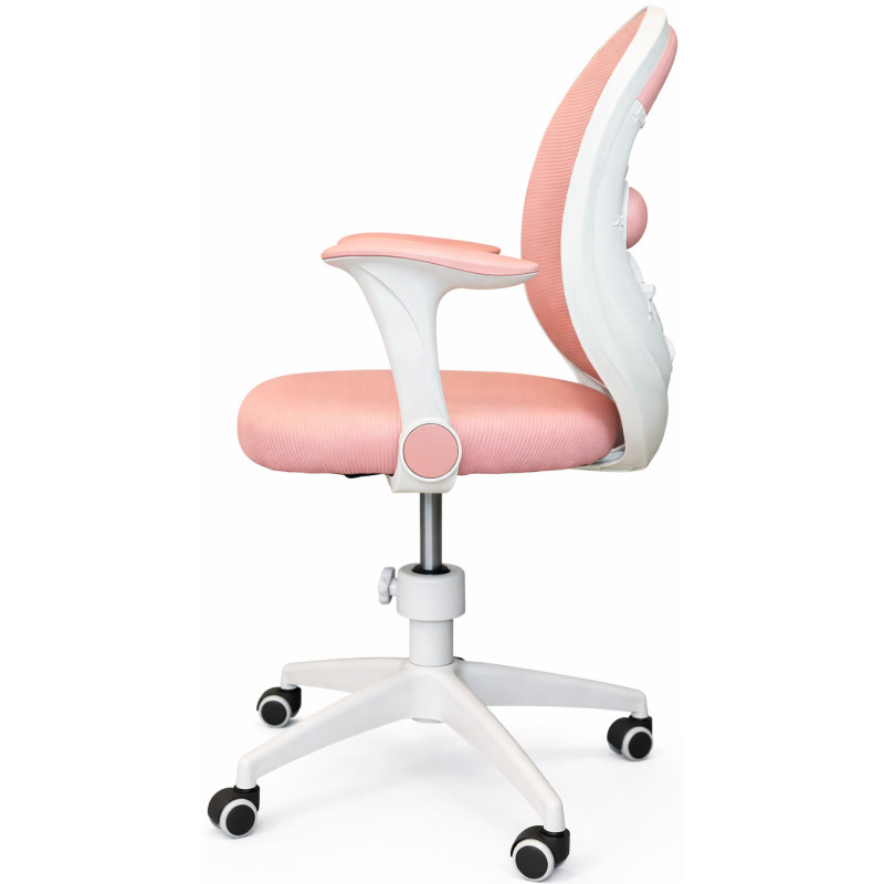 Крісло обертове дитяче з підставкою для ніг PERFECT KIDS ASTRONAUT PINK Perfect Home Рожевий (PFH-092115)