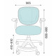 Крісло обертове дитяче з підставкою для ніг PERFECT KIDS BLUE Perfect Home Блакитний (PFH-092116) - фото 3