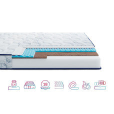 Матрас ортопедический Highfoam Largo Slim Cocos NEW 70х150 см (EVR-074570)