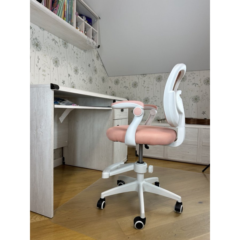 Крісло обертове дитяче з підставкою для ніг PERFECT KIDS PINK Perfect Home Рожевий (PFH-092118)