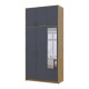 Антресоль высокая Doros Ронди Дуб Артизан/Графит 3 ДСП 121х52х65 (DRS-011906) - фото 8