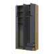 Антресоль высокая Doros Ронди Дуб Артизан/Графит 3 ДСП 121х52х65 (DRS-011906) - фото 7