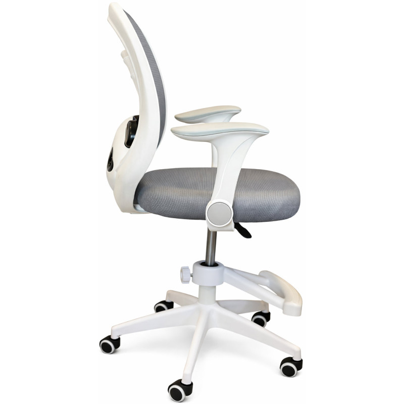 Крісло обертове дитяче з підставкою для ніг PERFECT KIDS PANDA GRAY Perfect Home Сірий (PFH-092110)