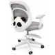 Крісло обертове дитяче з підставкою для ніг PERFECT KIDS PANDA GRAY Perfect Home Сірий (PFH-092110) - фото 8