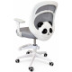 Крісло обертове дитяче з підставкою для ніг PERFECT KIDS PANDA GRAY Perfect Home Сірий (PFH-092110) - фото 6