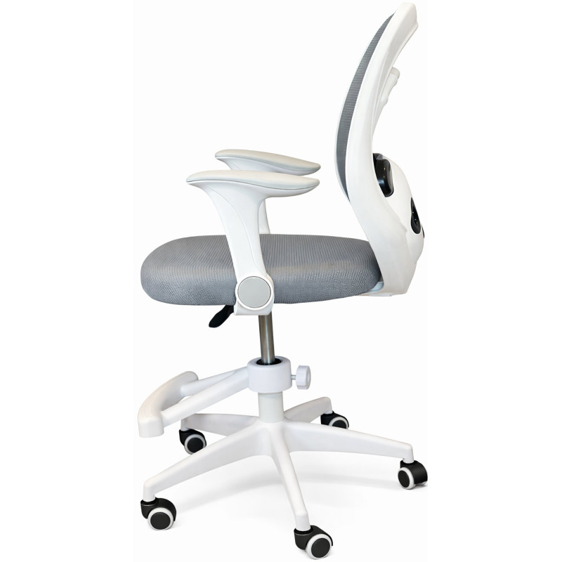 Крісло обертове дитяче з підставкою для ніг PERFECT KIDS PANDA GRAY Perfect Home Сірий (PFH-092110)