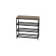 Полка для обуви Слайм 3 Ferrum-decor 635x630x260 Черный металл ДСП Дуб Сан-Марино 16 мм (FRD-106837) - фото 7