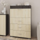 Комод-бар 1Д3Ш Сокме Марк 125,8x80x37 Дуб родос/Венге магия (SKM-081292) - фото 1