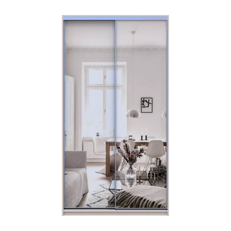 Шкаф купе Doros Сити Лайт Кашемир 2 Зеркала 120х45х225 (DRS-011793)