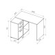 Офісний стіл Doros T8 Білий/Графіт 100х83х75 (DRS-011891) - фото 15