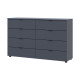Комод Doros Рон 8 Графит 8 Ящичков 130х38х81 (DRS-011775) - фото 4