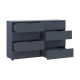 Комод Doros Рон 8 Графит 8 Ящичков 130х38х81 (DRS-011775) - фото 7