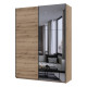 Шкаф купе Doros G-Caiser Дуб Евок 1 ДСП / 1 зеркало 180х60х240 (DRS-011578) - фото 2