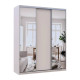 Шафа-купе Doros Сіті Лайт Кашемір 1 ДСП / 2 дзеркала 180х60х225 (DRS-011804) - фото 2